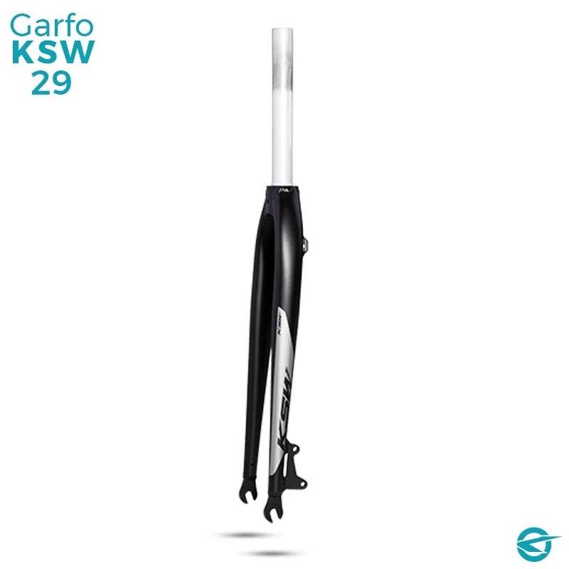 Garfo Rígido KSW Aro 29 para Freio a Disco – Alumínio 6061 – Prata