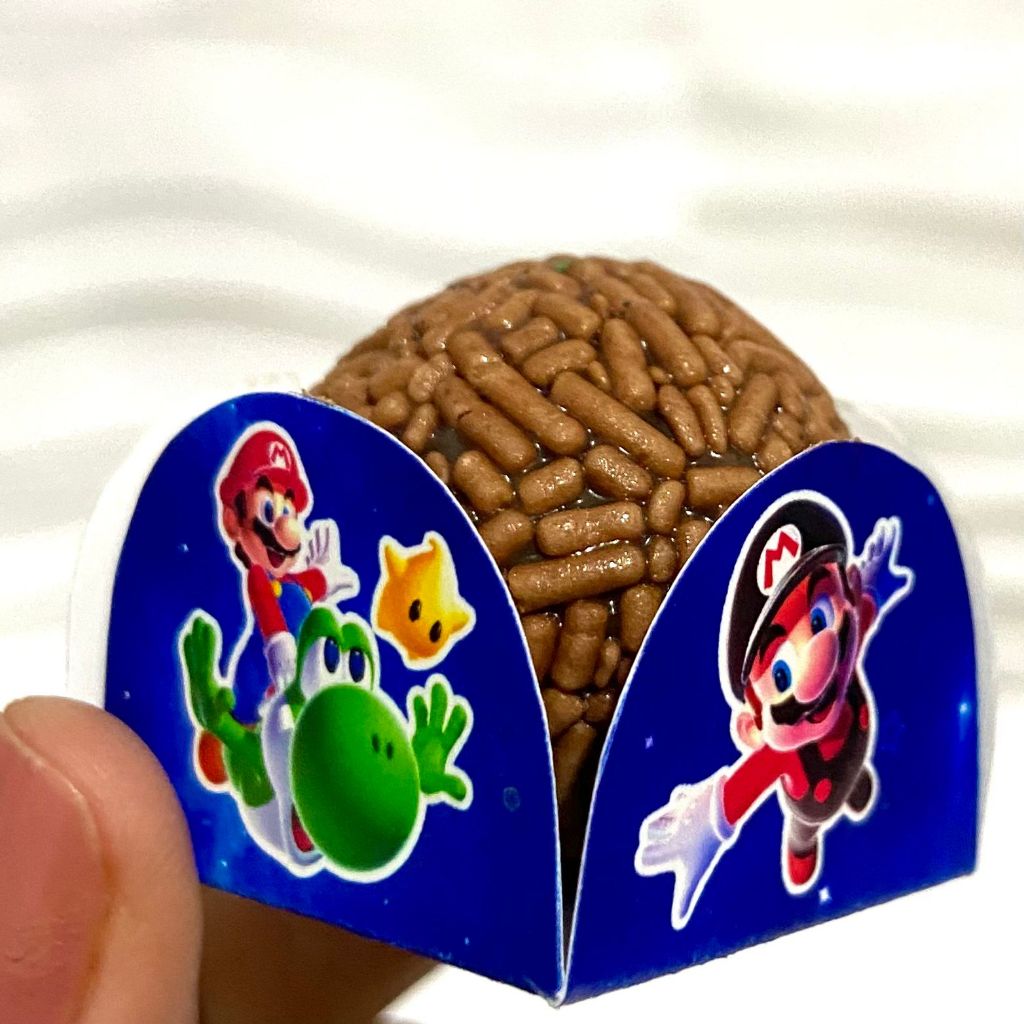 Forminha para Doces Super Mario Galaxy | Porta Brigadeiro e Beijinho | Personalizado Festa Infantil