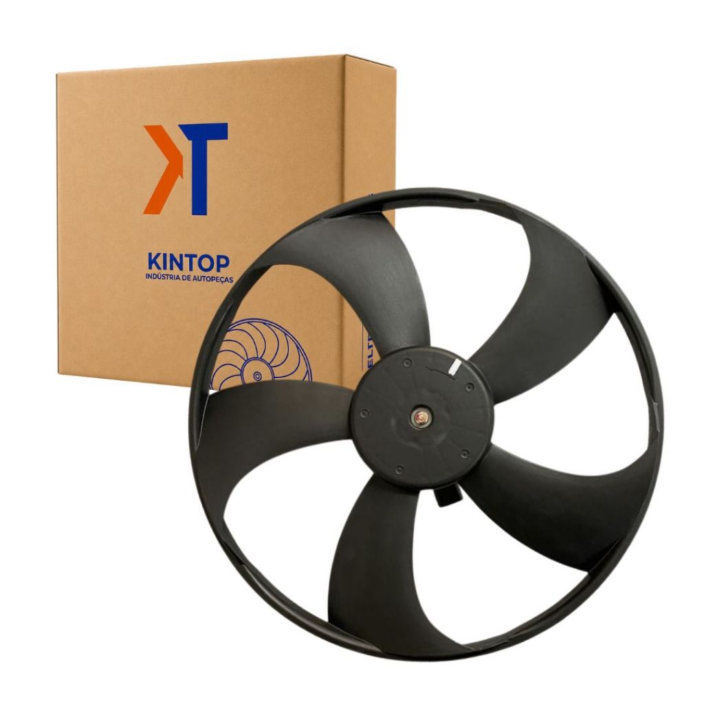 Ventoinha Radiador Eletroventilador 5 Pás 12v Para Corolla 1.8 2.0 2008 a 2014 Kintop 163610D240