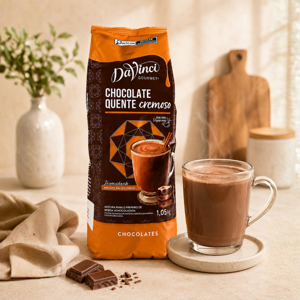 Chocolate Quente Gourmet DaVinci 1,05kg Cremoso Premium
