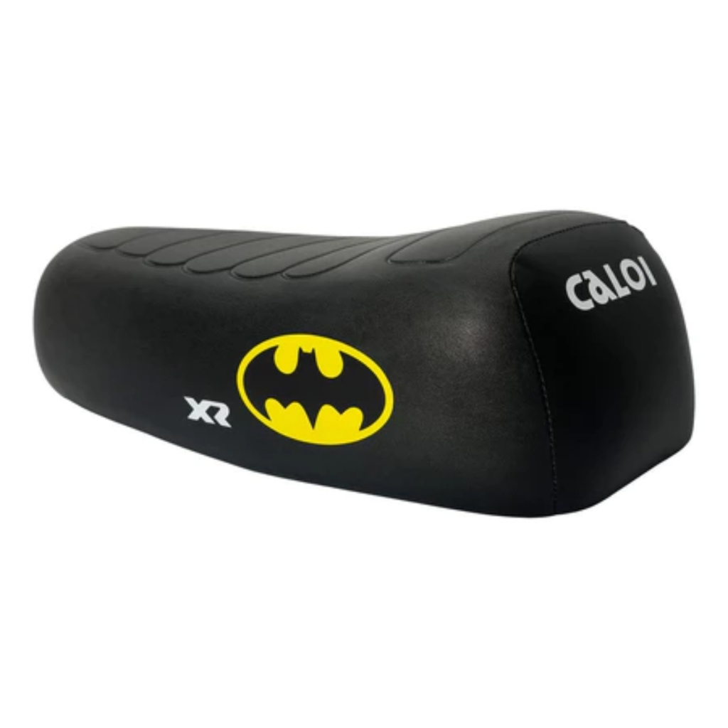 Banco XR Batman com Bagageiro Preto Rabeta Para Bicicleta e Mobilete Caloi