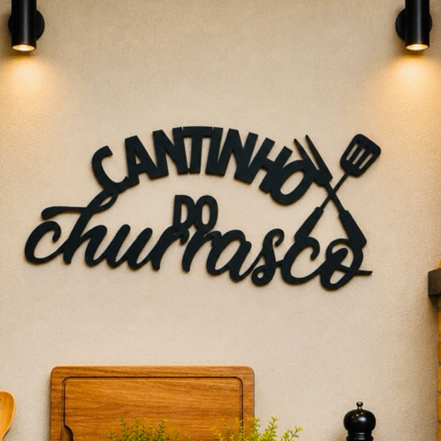 Cantinho do Churrasco MDF 3MM Perfeito acabamento Cortado a laser, festas, churrasco