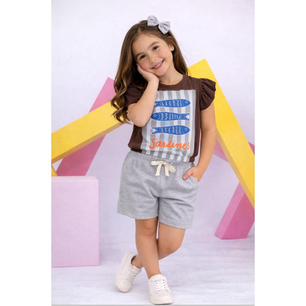 🌸 CONJUNTO INFANTIL FEMININO ESTAMPAS VARIADAS P, M, G🌸