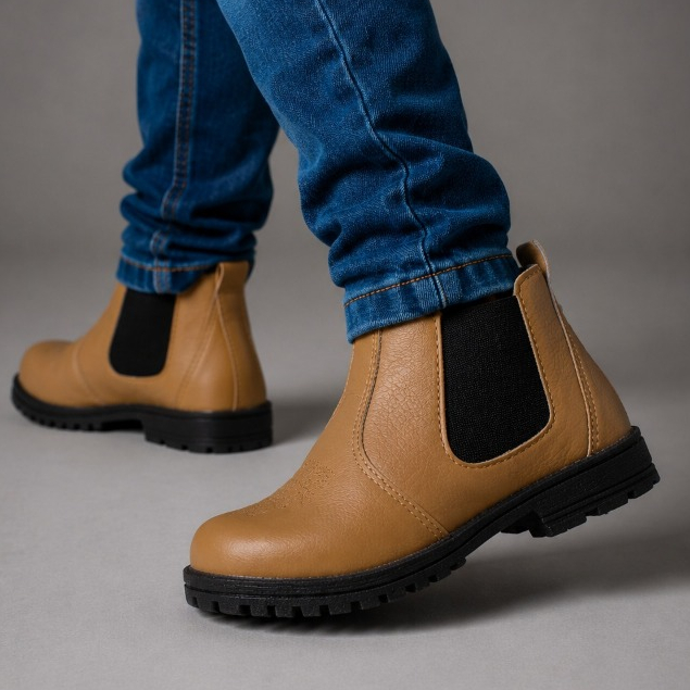 Bota Infantil Menino Jeca Marrom Jequinha Texana Masculina Country Rodeio