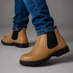 Bota Infantil Menino Jeca Marrom Jequinha Texana Masculina Country Rodeio