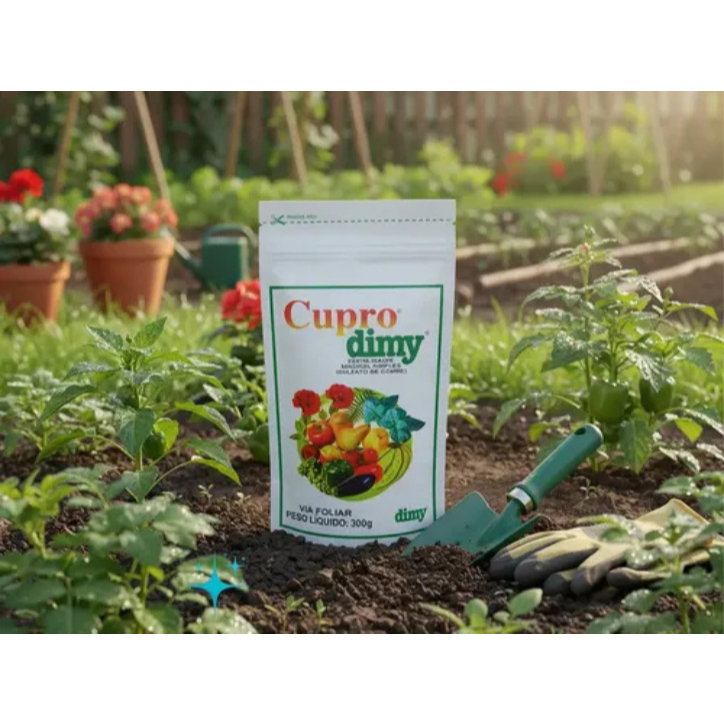 Dimy Cupro 30 g – Fungicida e Bactericida Preventivo para Plantas, Hortas e Jardins