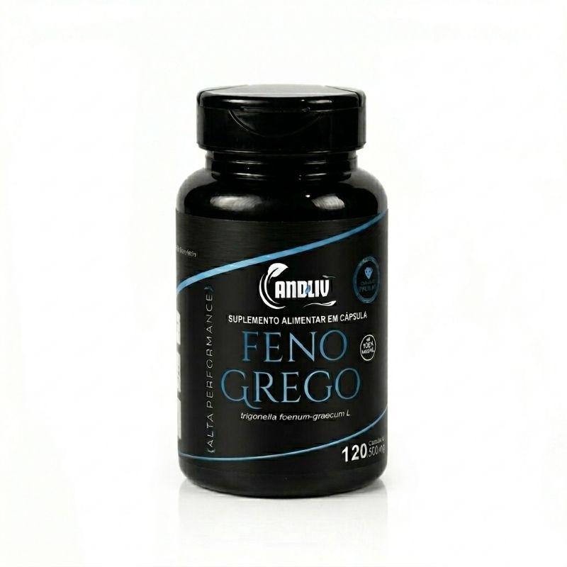 Feno Natural 500mg 120 Cápsulas - Mais Vigor, força e performance!