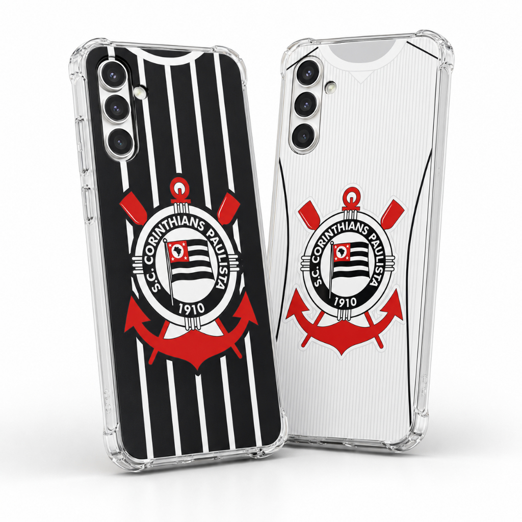 Capa SAMSUNG A15/A25/A35/A55/A05/M55/M35/M15 CASE ANTI IMPACTO ESTAMPA DO CORINTHIANS, TIMAO, FIEL