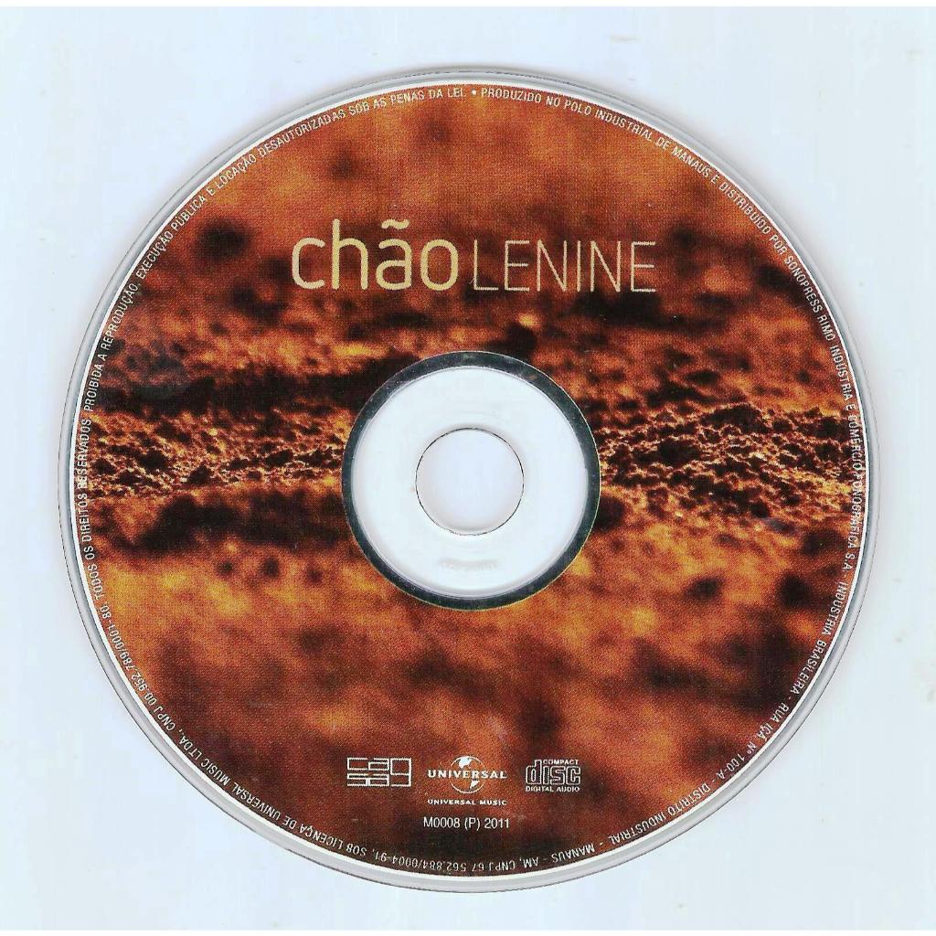 1558 Mcd- Cd 2011- Música- Chão- Lenine-  Original. CD Compact Disc- Disco Compacto