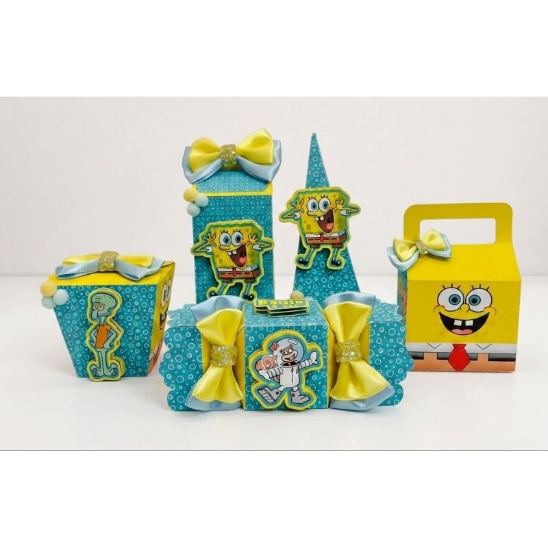 PEGUE E MONTE | KIT LEMBRANCINHA PERSONALIZADA BOB ESPONJA | FESTA INFANTIL | LEMBRANCINHAS PERSONALIZADA