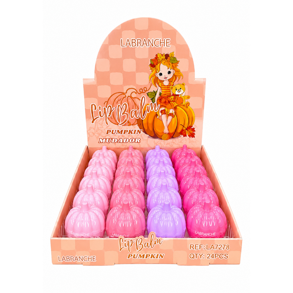 Lip Balm Pumpkin Muda de Cor - Lebranche - Hidratante Labial - Lip Balm Hidratação Máxima