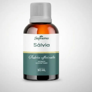 Extrato Fluído Concentrado De Sálvia 30 Ml - Supraervas em Gotas