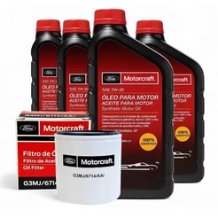 Kit 4 Óleo Motor 5W20 Ford Motorcraft + Filtro óleo Ka Ecosport Focus