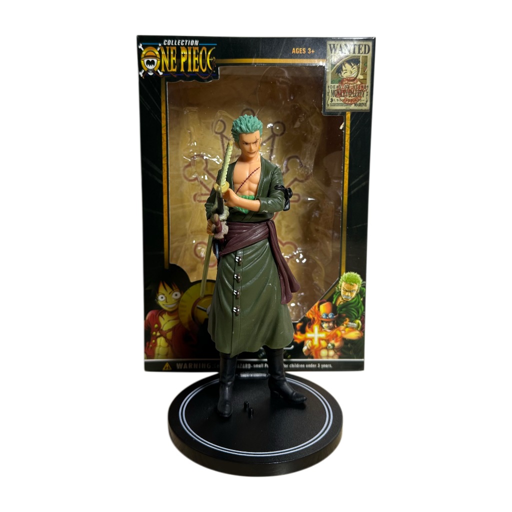 Boneco Zoro PVC Ronoroa Zoro One Piece Com Caixa Action Figure Anime Estátua Colecionável