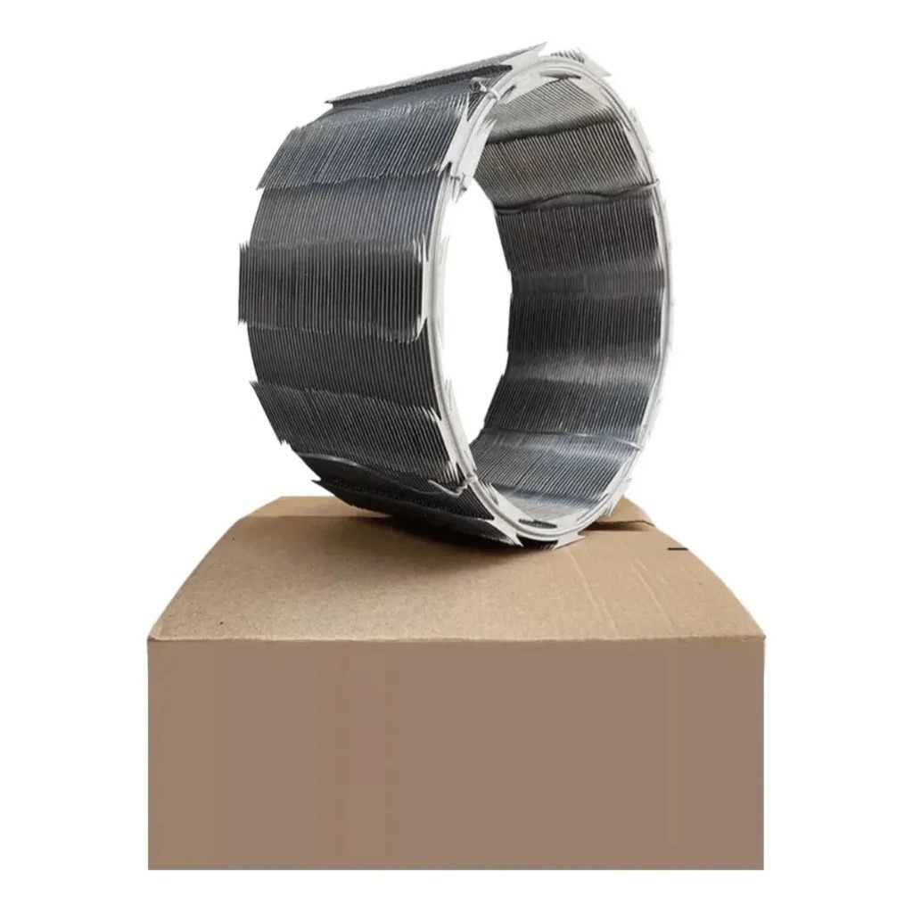 Cerca Concertina 30cm 100 Metros Galvalume Simples Segurança Residencial