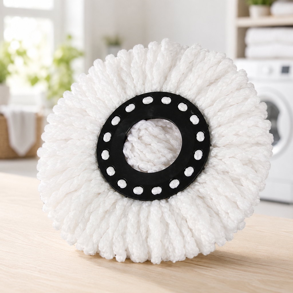 Refil Mop Giratório 13L Microfibra Lavável Limpeza Piso Porcelanato Cerâmica Madeira Clean Tech Uso