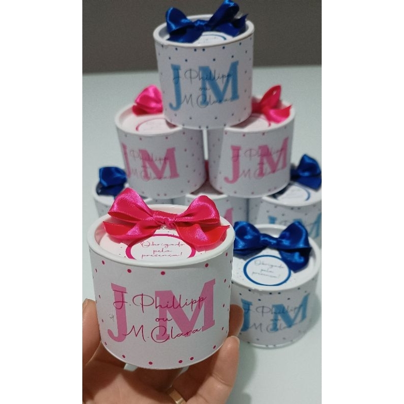 Kit Tubolata Personalizada 5x6 | Lembrancinha Chá Revelação, Chá de Bebê e Maternidade | Diversos Temas