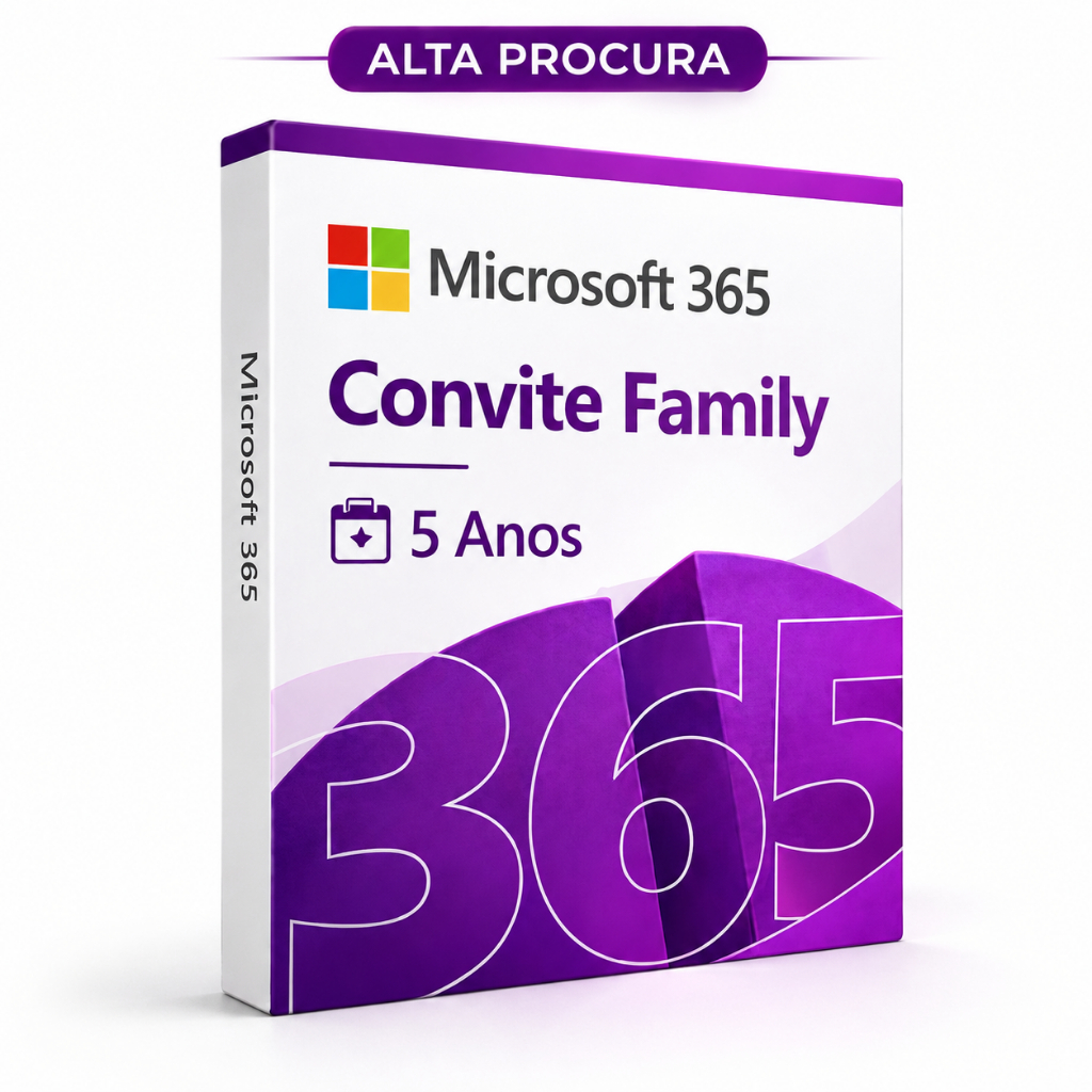 Microsoft 365 Office 365 Original Via Convite 5 Anos 1TB OneDrive