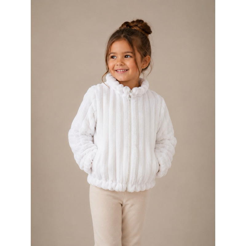 Casaco infantil menina - Em Fleece quentinho para Inverno