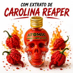 CAVEIRINHA COM MOLHO DE PIMENTA EXTRA FORTE ATOMIC 30 ML