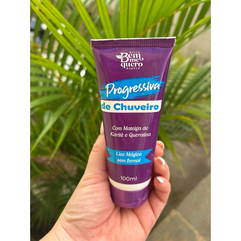 Progressiva de Chuveiro Bella Femme Bem Me Quero 100ml – Liso Mágico sem Formol com Queratina e Manteiga de Karité