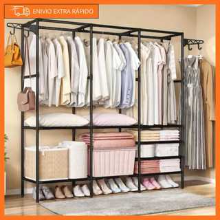 Roupeiro Guarda Roupa Portatil Cabideiro Arara Para Roupa Sapateira Organizador Multiuso …