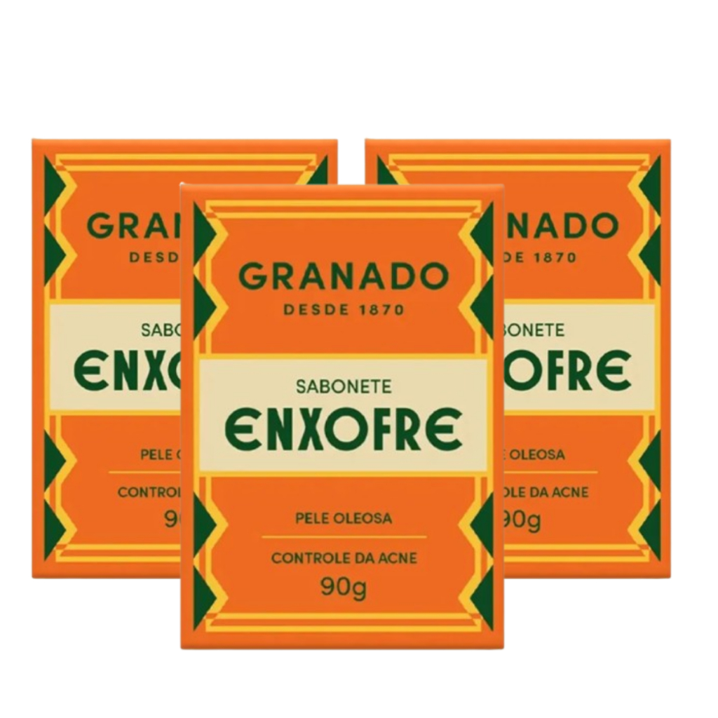 Kit 3 und Sabonete de Enxofre 7% Granado 90g para Pele Oleosa