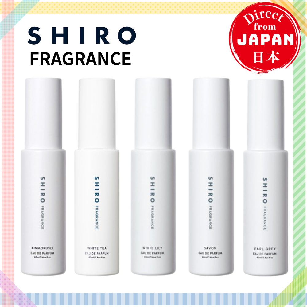 SHIRO Fragrance Eau de Parfum 40mL / 10mL / Kit Mini (10mL x5) Perfume Japonês Earl Grey Savon White Lily White Tea Kinmokusei O