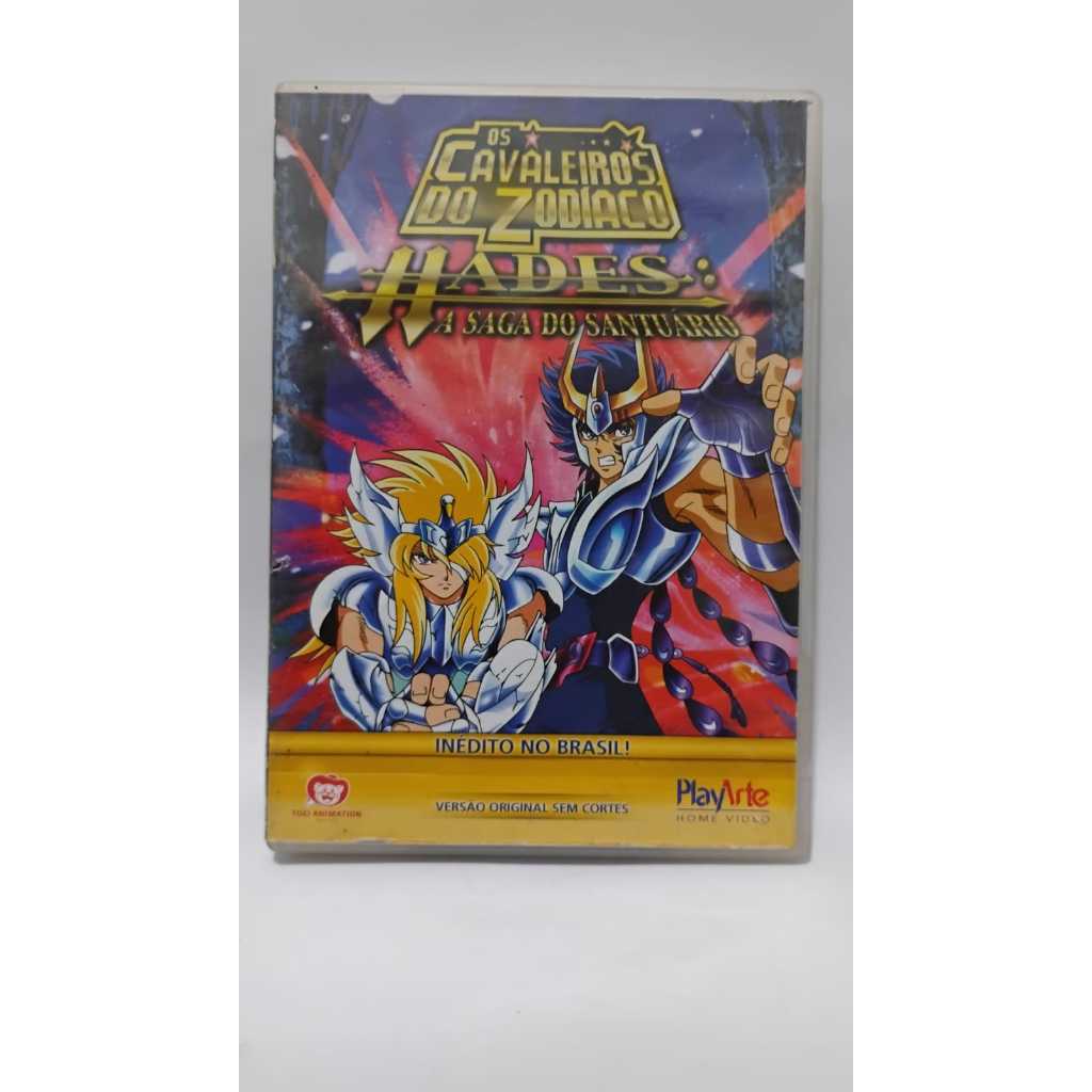 DVD - OS CAVALEIROS DOS ZODIACOS - HADES A SAGA DO SANTUARIO.