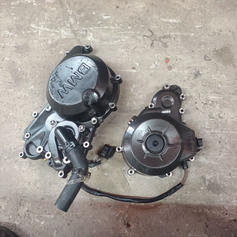 tampa embreagem + tampa estator com estator 3 fios original BMW 310 2021/2024