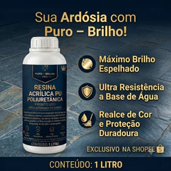 Resina Acrílica PU: Poliuretânica Pronto Uso Superfícies Internas e Externas - 1 Litro