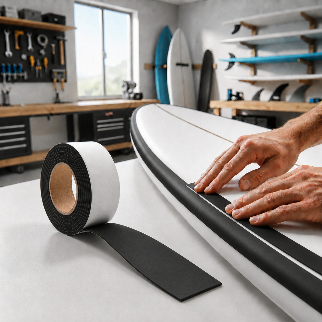 Bordeira Protetor De Borda Stand Up Paddle Sup Silicone Eva Protetor De Borda Silicone Transparente