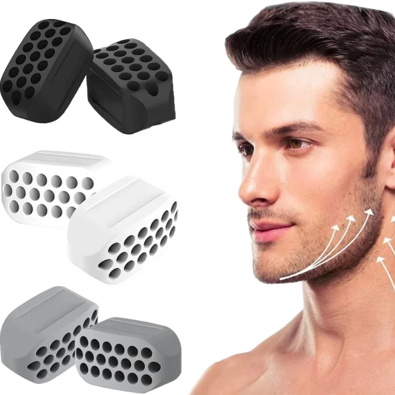 Exercitador Mandíbula Jawline Aparelho Para Definir Músculos Modelador Facial Maxilar Pescoço