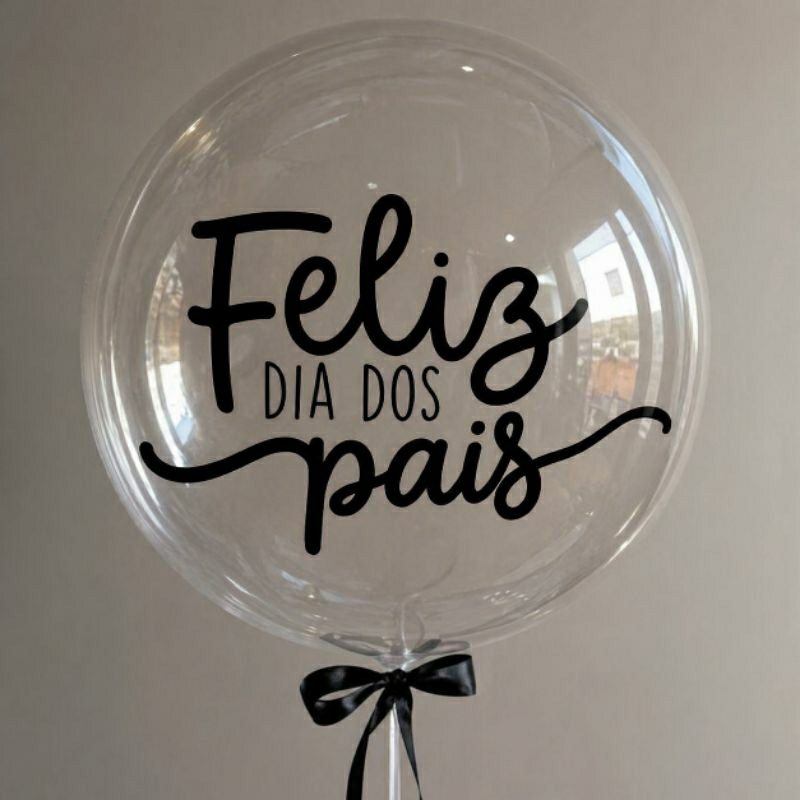 Kit 5 Adesivos Frases Feliz Dia Dos Pais Vinil 15cm- Decoração Balão Caixa Box