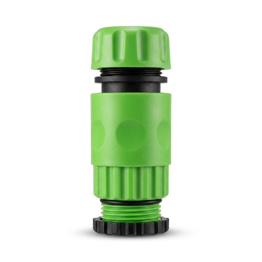 Conector Mangueira Jardim Engate Rapido Verde Kit Irrigacao Plastico Conexao