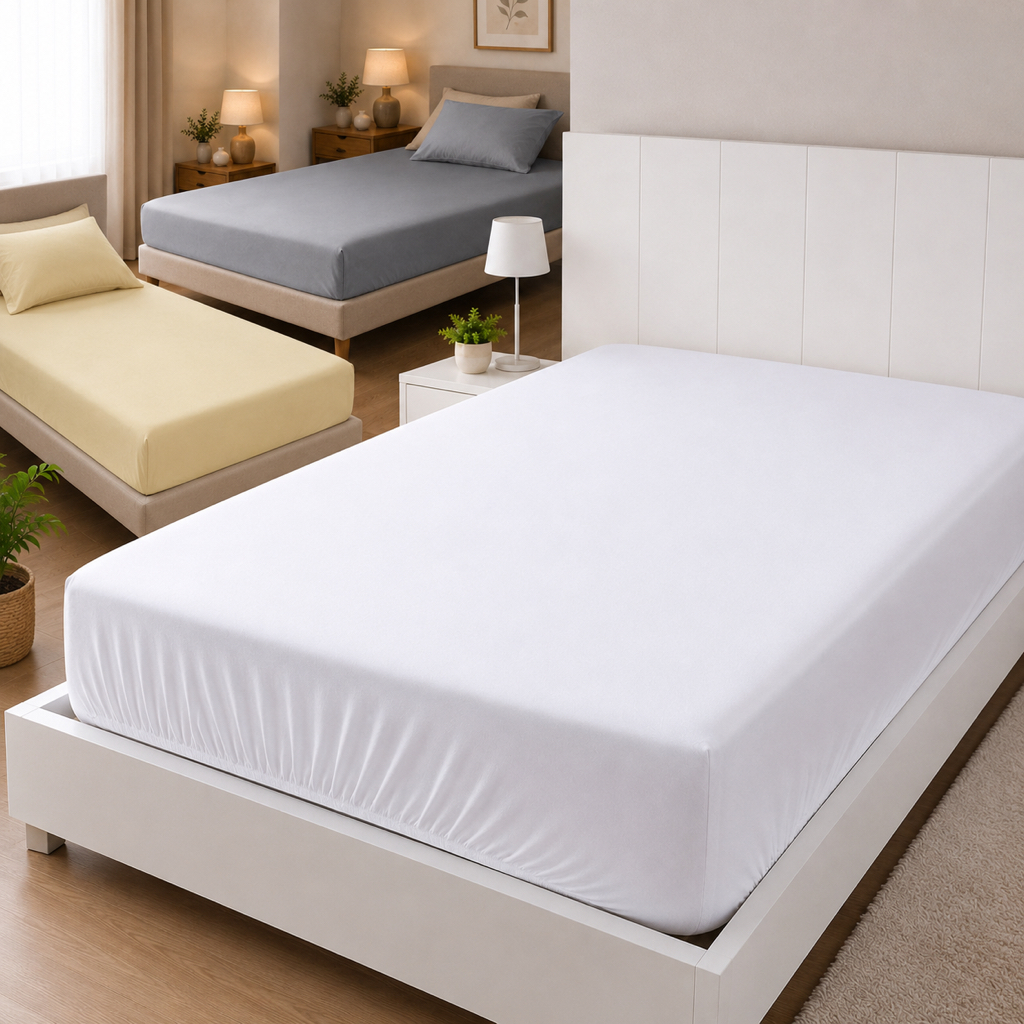 Capa Protetor Colchão Solteiro Box Elástico Lençol Higiene Cama Casa Hotel Pousada Hóspedes Quarto