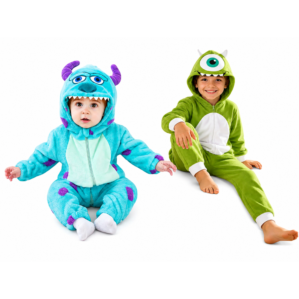 Pijama Kigurumi Plush Sulley E Mike Wazowski Disney Infantil Sullivan