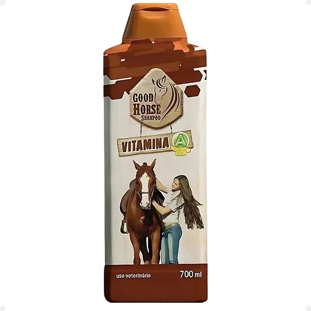 Shampoo Good Horse 700ml Original Vitamina A Shampo de Cavalo Força Brilho Crescimento Procanine