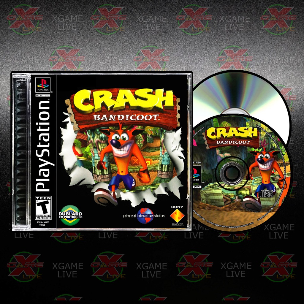Crash Bandicoot - Dublado Repro Ps1 / Psx / Patch Retro Game Play 1