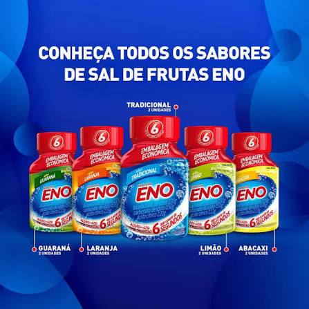 Sal de Fruta ENO 100g - Eficaz e Rápido Antiácido com Sabores Variados