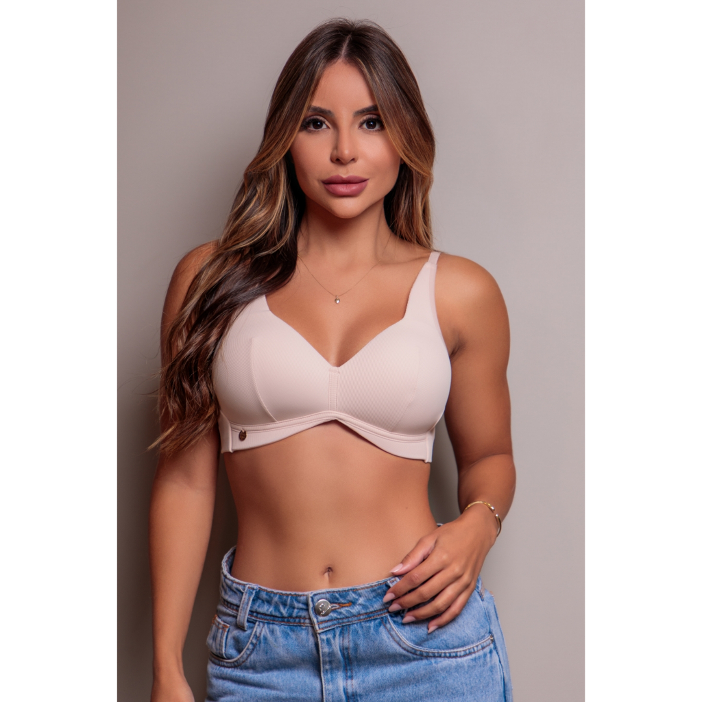 Sutiã Avulso Donna Dolce Comfort Premium Feminino Top Com Alta Sustentação Confortável