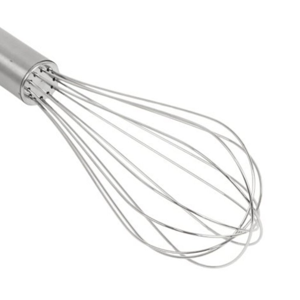 Batedor Fouet Profissional Inox 26cm Misturador Manual para Bolos Ovos Massas e Cremes
