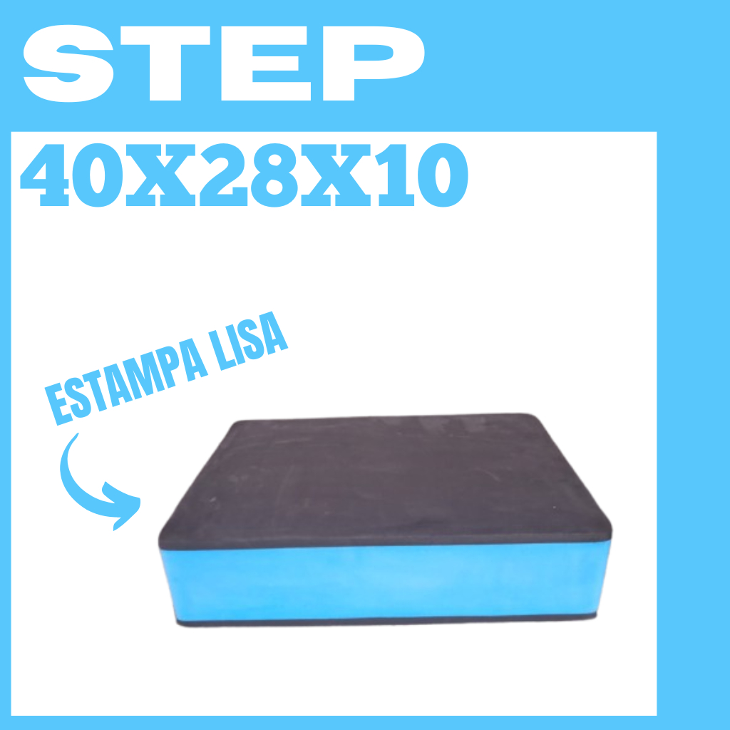 KIT 2 STEP DE ACADEMIA LISO 40X28X10 EM EVA