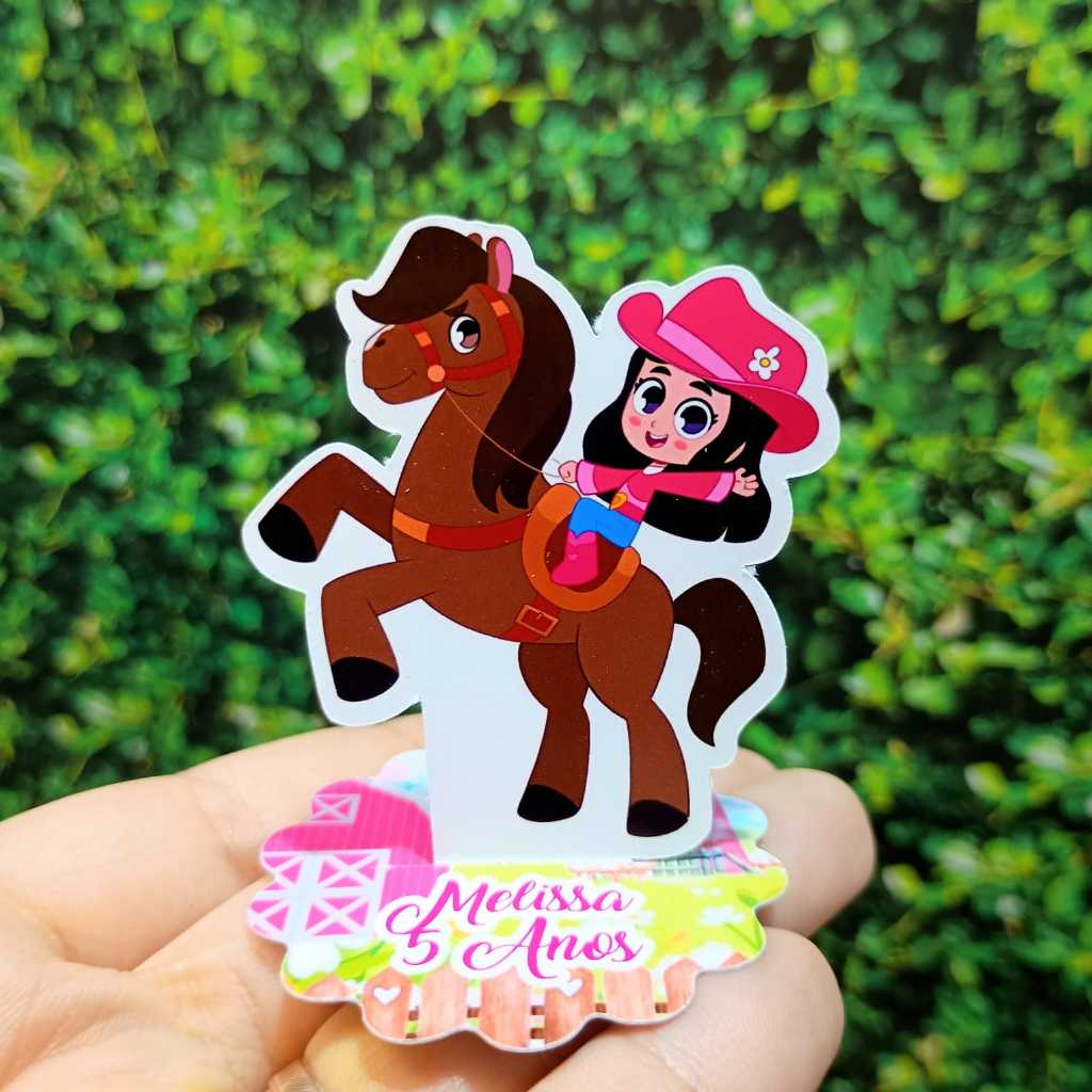 kit Apliques para Caixinha Acrilica ou latinha 5x5 Cowgirl | Country | Boiadeira | Lembrancinha Festa Aniversário