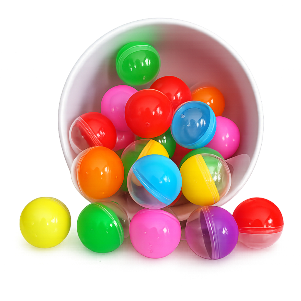 Cápsulas Vazias Coloridas 1pol - Vending Machines e Festas