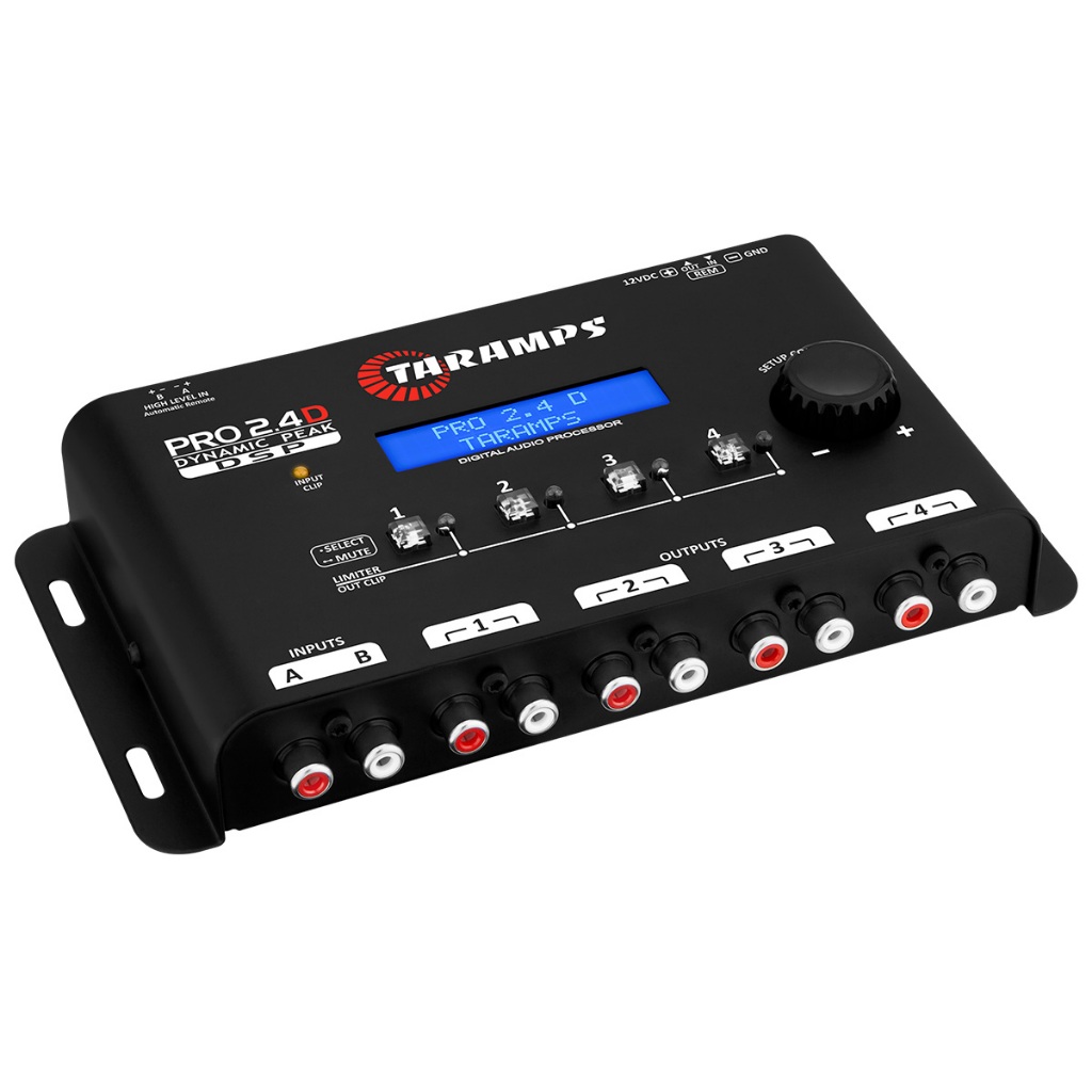 Processador de Áudio Taramps PRO 2.4D 4 Canais de Saída
