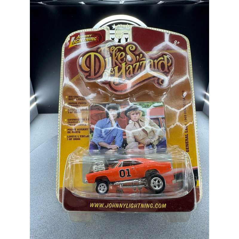 Miniatura Johnny Lightning - The Duke Of Hazzard - General Lee 1969 Dodge Charger 1/64