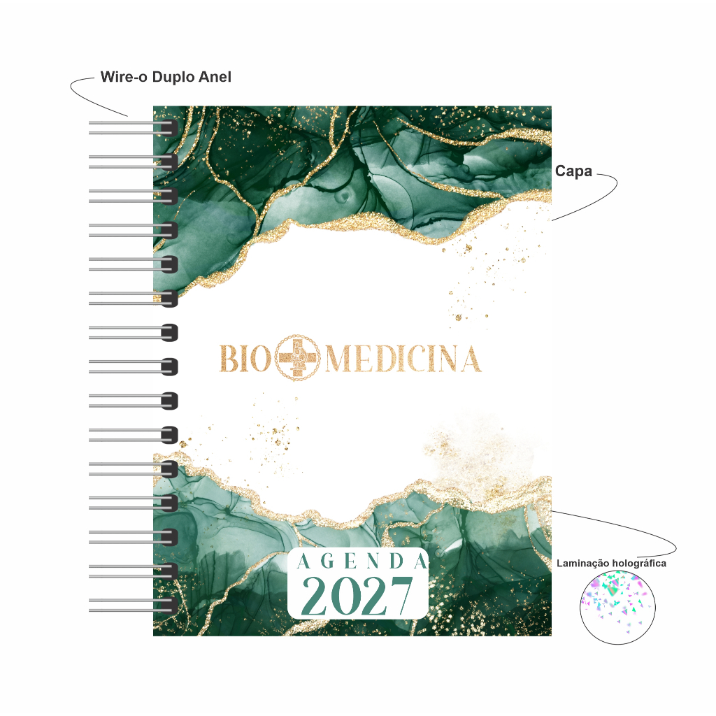 Agenda 2027 Profissões Capa Dura Biomedicina A5 352 Pgs