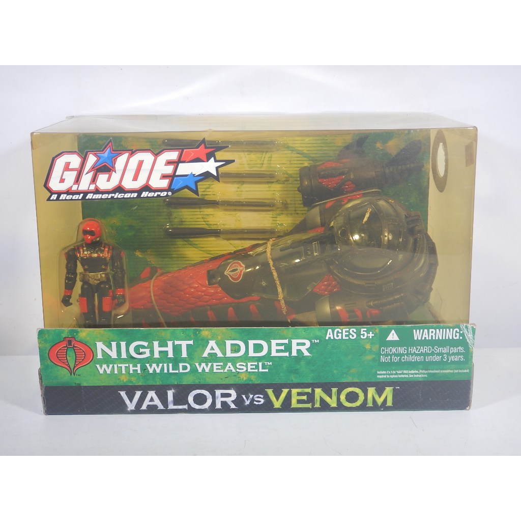 Gi Joe Cobra Night Adder With Wild Weasel - Hasbro - Lacrado