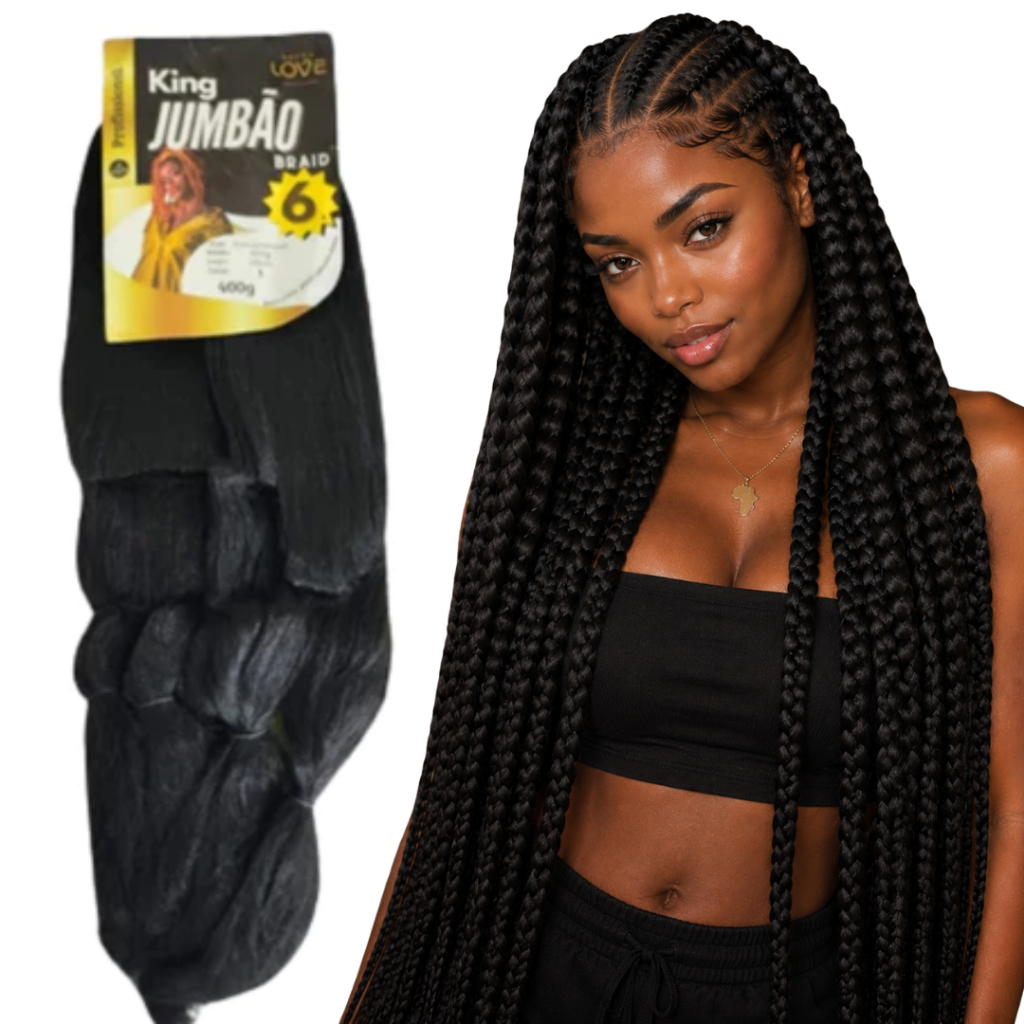 Jumbo Breed Love Cabelo Para Trança Kanekalon Box Braids